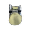 Aluminized fabric face shield, fixed colorless eyepiece and flip-up tinted eyepiece
